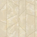 Italian geometric wallpaper, size 10 m x 1.06 m, beige color, model 83643  