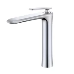 Long Washbasin Faucet, Chrome Color