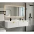 Bathroom Wash Basin with 2 basin and LED Mirror, Dimensions 150×51×30 cm