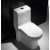 White Floor Mounted WC, Size 25 cm