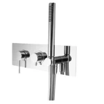 Two Way Concealed Shower Mixer, Shinny Chrome, Weight 5.57 kg