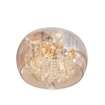 نجفة كريستال لطش بتصميم نيو كلاسيك، مقاس 36×40 سم، لون ذهبي