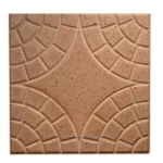 Cement flooring tiles, Multi Classico Quarters Circular design, length 40 cm width 40 cm height 4 cm, light red color | Al Wasad Industrial