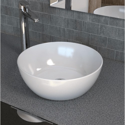 Over Counter Top Wash Basin 40x40x40 cm, Off White | Saudi Ceramics