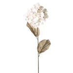 Hydrangea Decorative Artificial Flowers, white color, size 71 cm