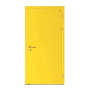 Fire Door SF/SD Model 1950×900 mm Galvanized Steel Yellow | SFFECO