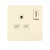 Electrical Switch socket  with switch 2 way LED 13 Amp Alfanar Model  Sidra Size 7x7 Colour Beige