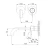 Wall Washbasin Mixer Diameter 4.6 cm Size 25x7 cm, Matt Nickel | Hatch Company - Image 3