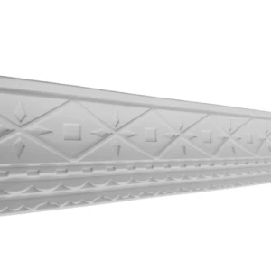 PU Foam Ceiling Decorative Cornices Size 249x3x24 cm White | Zakharef Company
