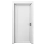 Premium wooden door, white color, size 235 x 115 cm, thickness 6 cm, model M02
