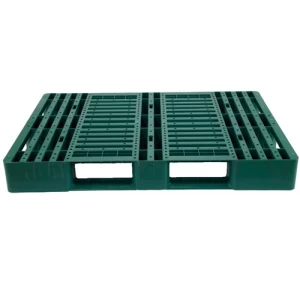 Green HDPE Plastic Pallet 120x80x15 cm, Model N4QEO | AL-FURIDI FACTORY FOR PLASTIC INDUSTRIES