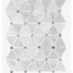 Gloss Mosaic Tiles Size 25.1×32.8 cm, White Color, Fluro Design | Abyat Company