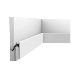 Foam Skirting 230X6.6x1.3 cm White, Model CHW1580259 | Hatch Company