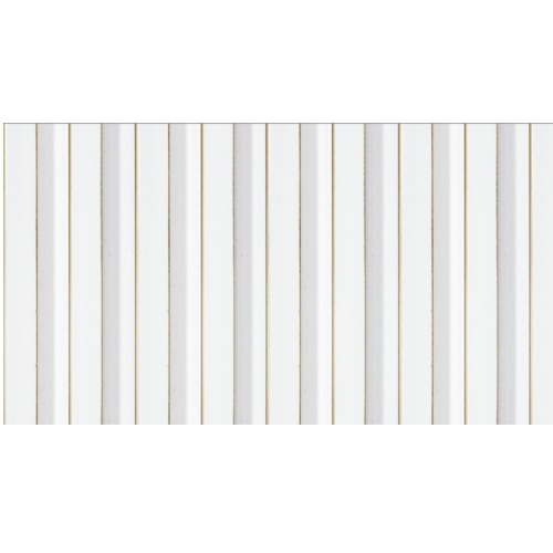 Korean Internal Wood Substitute for Walls 122×12×2900 mm, White | MIGA L005-WG by The specialist for decoration