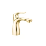 Lima Bathroom Washbasin Faucet , Gold Color