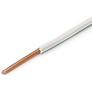 لفة سلك بحرة 4 ملم 450/750 فولت، موصل نحاس مصمت PVC 70°C عزل أبيض 100 ياردة | بحرة للكابلات