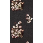 Floral wall decoration, dark gray color, length 10 m, width 0.53 m, model 17801  