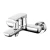 Bathtub Mixer Brass Chrome, 21.2×19.4×10.6 cm | Abyat Company - Image 2