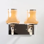 Table Lamp with Silver Base, 28 cm Length, 14 cm Depth