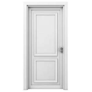 Premium Wooden Door 235x115 cm, White, 6 cm Thickness, Model EX02 | 