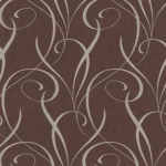 German Wallpaper, Grace Design, Dark Brown Color, Dimensions 0.5×10.0 m, Product Code 5745-11