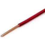 BAHRA 10 sq mm Wire 450/750 Volts, Solid Copper PVC 90°C Insulation, Red Color, 300 Feet Length