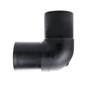 High-Density Polyethylene Elbow 90° Size 160 mm, Length 260 mm, Black | Union Pipe industry KSA