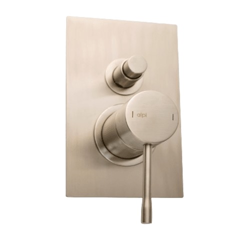 Italian Two Way Concealed Shower Mixer 16×11.4×10 cm Nickel Matte | Hatch Company