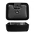 Countertop Washbasin 15.5x40x50 cm, Matt Black Color Rectangular