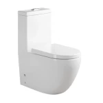 Floor Mounted WC, White Color  Size 25 cm
