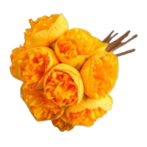 باقة زهور ميرال صناعية، مقاس 25 سم، لون اصفر | Miral