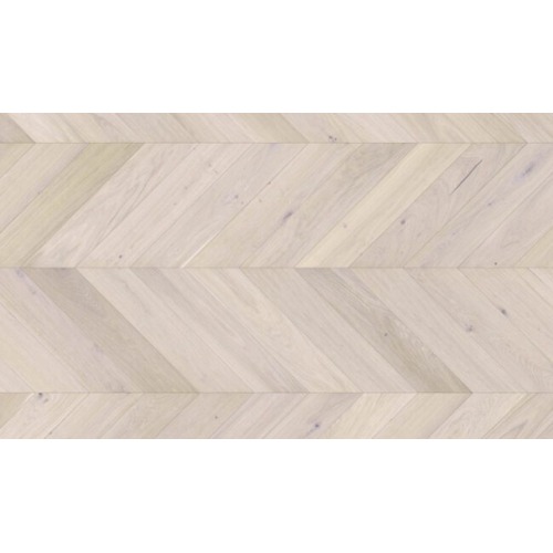 Natural Chevron Luxury Parquet Flooring 130×725 mm, 14mm Thickness, Light Beige | 