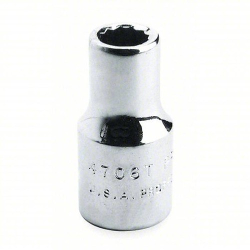 Impact Socket 12 Point Size 2 1/8 inch Drive Size 3/4 inch Satin Finish | Proto by ARAB PROS COMPANY