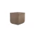 Square plant pot, concrete, brown, width 40 cm, height 40 cm, length 40 cm.