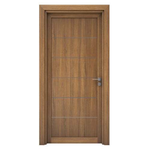 Luxury Natural Wooden Door 235x115 cm, Light Brown, 6 cm Thickness, Model M01