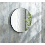 Circle Wall Mirrors Size 120x120x5 cm, Black Color, Cirkel Design