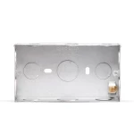 Steel Electrical Switch Box With raised Earth Depth 4.7 cm, Dimensions 7x14 cm, Thickness 1.1 mm | Spectra 