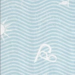 Vinyl Wallpaper, Youthful Design, Size 10m×53cm, Cyan Color 