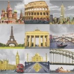 German wallpaper for youth and children, size 10 m x 0.53 m, multicolor, model 235708 