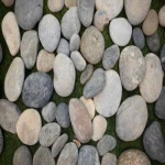 Flat decorative stone, multiple colors, size 2-5 cm, weight 20 kg