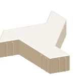 Interlock FAN PAVERS Pavement Flooring Tiles, Multi-sizes, beige | Opal Company Factory