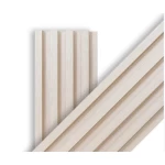بديل خشب بي في سي مضلع مقاس 16×290 سم لون بيج فاتح