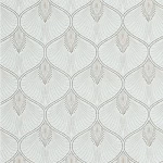 ورق حائط تصميم كلاسيك مقاس 10 م×0.53 م، لون ابيض وذهبي