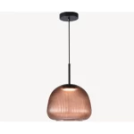 Curated pendant light modern, dimensions 77 x 52 x 29 cm, red color