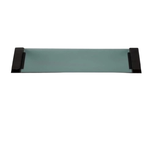 Glass Shower Shelf 55x12.5x2.1 cm Glossy Titanium | Hatch Company
