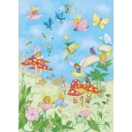 Wall mural for decoration kids design, size 183×254 cm, blue color