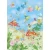 Wall mural for decoration kids design, size 183×254 cm, blue color