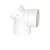 PVC Access Elbow 90° Schedule 40 Chanal height 180.20 mm Brand Size 4 inch White Color 