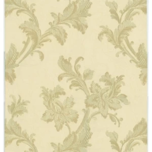 Floral Wallpaper 10m x 0.73m Light Beige, Model 56810 | Balbaid Decor Company