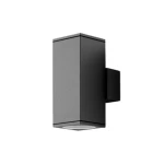 أفيلا-إس إنارة جدارية اتجاهين GU10 بدون لمبة، أبعاد 70x95x195 مم، لون رمادي